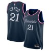 Dres Philadelphia 76ers Joel Embiid Nike 2025-26 City Edition Navy Swingman